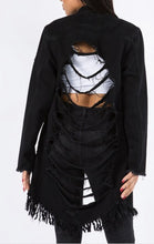 Load image into Gallery viewer, “Ripped Right” Denim Jacket
