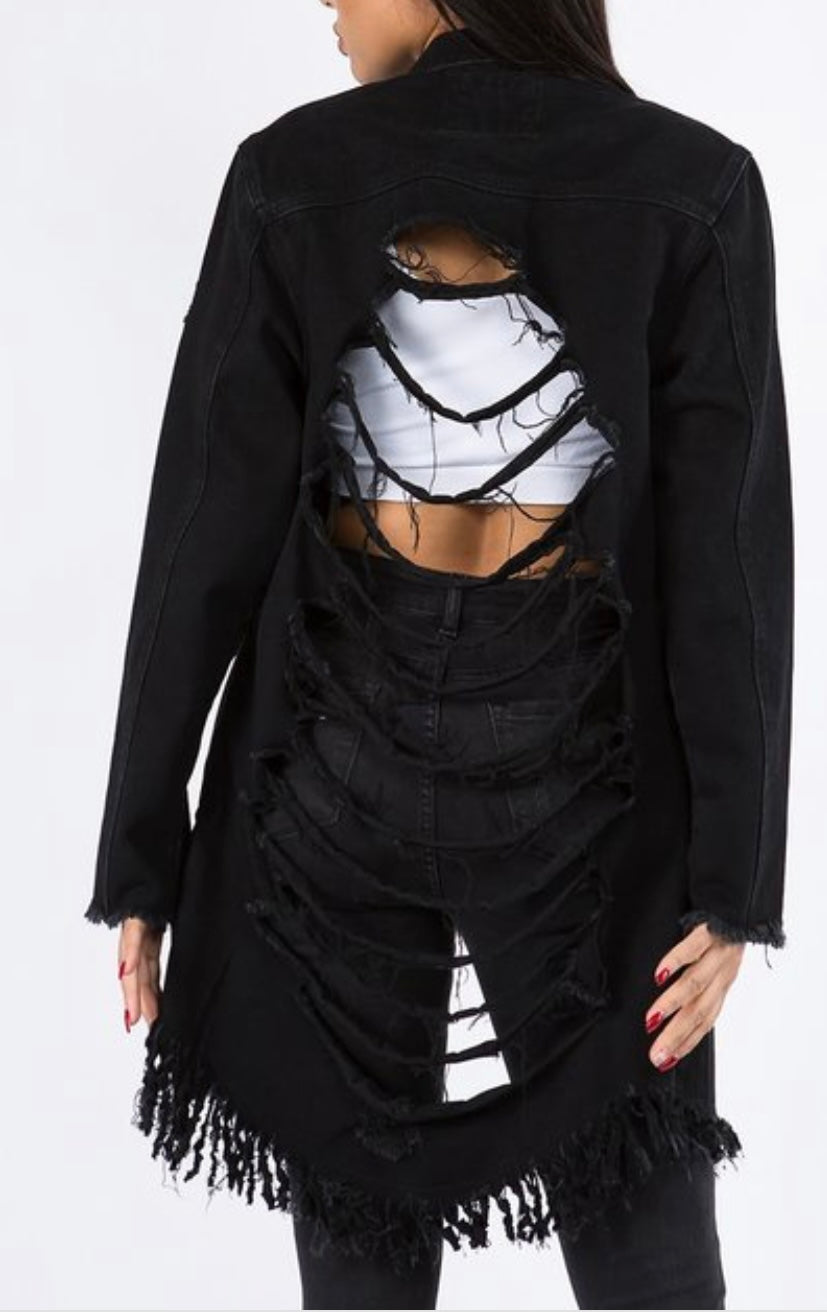 “Ripped Right” Denim Jacket