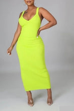 Load image into Gallery viewer, “Lime Light” Fitted Dress
