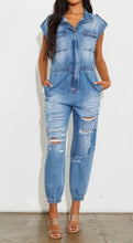 Load image into Gallery viewer, “Relaxed” Denim Jumpsuit
